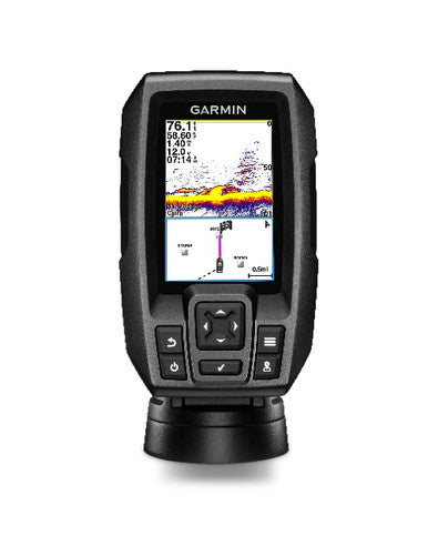 Trazador de seguimiento GPS con sonda de pesca en color Garmin Striker 4 de 3,5"